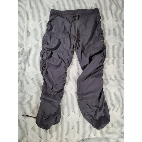 Marika Pants - MARIKA Pants Dark Grey Stripe Nine Iron Toggle Dra